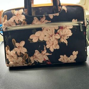 Floral Black and Pink Women's Bag